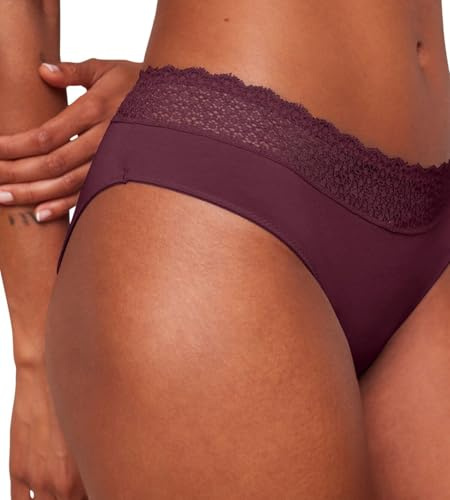 Triumph Women's Feel of Modal Tai Underwear, Deep Burgundy, M