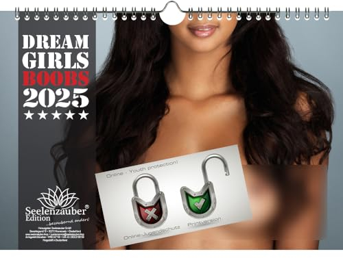 Sexy Dreamgirls Boobs DIN A4 Kalender Querformat für 2025 Erotik - Seelenzauber