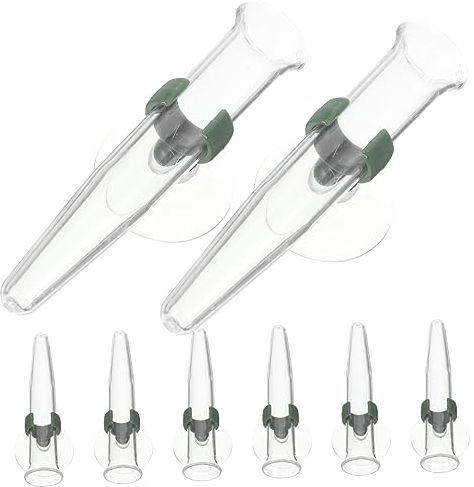 SEWOART 8stücke Blumenwasserröhrchen Mit Saugnapf Aus Robustem Kunststoff Einfaches Design Für Blumenarrangements Geeignet Für Nelken Rosen Chrysanthemen Sonnenblumen Und Frische Blumen Fü