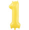 Vthoviwa 40pouces Ballon Chiffre Anniversaire 1 Jaune, 0123456789,10-19,20-25,30,40,50,60,70,80,90 Ballon Numero 1 an Deco Birthday, Balloon 1 Ballon Party Deco Soutenir l'hélium
