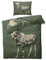 MOBEITI Elch Bettwäsche 135x200, Hirsch Wendebettwäsche, Weiche Kuschelige Mikrofaser Bettbezug Set 2teilig, 1 Kissenbezug 80x80, mit Reißverschluss -MO&356