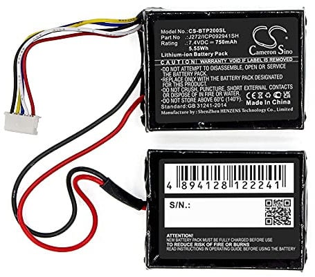 750mAh 5.55Wh Battery Replacement for Beats B0513, MH812AMA-UG, Pill 2.0 Wireless Bluetooth Speaker fit Part No. J272/ICP092941SH