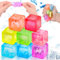 Vibbang 8 Stück Eiswürfel Fidget Toys, Anti Stress Bälle, Squeeze Cube Stressbälle Spielzeug, Sensorisches Fidget Spielzeug, Angst Relief Stressball für Kinder Erwachsene