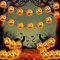 Coquimbo Halloween Deko Halloween Lichterkette, 3M 30 LED 3D Kürbis Lichterkette Batteriebetrieben Halloween Deko Innen für Allerheiligen, Außen & Innen, Halloween Dekoration