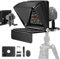LENSGO Mini téléprompteur de 25,4 cm pour appareil photo, compatible avec iOS/Android pour interview/cours en ligne/vlogger/prompter en streaming en direct, prise en charge de l'objectif grand angle