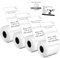 Thermoetiketten Kompatibel mit Phomemo M110/M221/M220/M120/M200 Etikettendrucker 1.57x1.18(40x30mm), 4Rolls,230 Etiketten/Rolle, für Barcode/Adresse/Mailing/Logo/Business/Home Tag, Schwarz auf Weiß