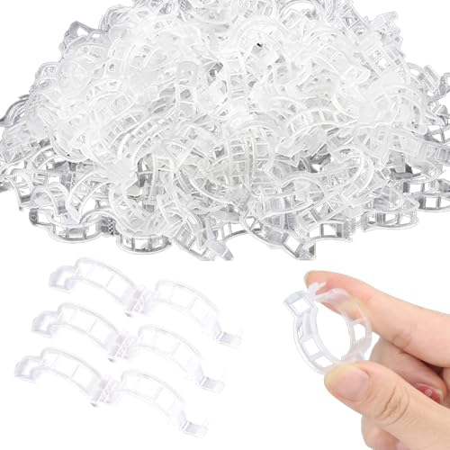 Pflanzenclips für Kletterpflanzen, 2024 Neu Pflanzen Clip 100/200/300 pcs, Pflanzen Klammern für Garten Pflanzen Gemüsefrucht Kletterpflanzen, Pflanzenclips für Unterstützung Sicherung (100, B)