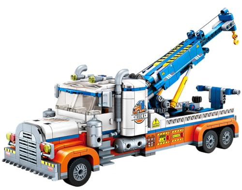 Technik Sportwagen Bausteine Set für Schwerlast-Abschleppwagen, 781 Klemmbausteine Auto Bausatz Supersportwagen Modellbausatz, MOC Car Rennwagen Modellauto Spielzeug Geschenk Erwachsene Kinder (1618)