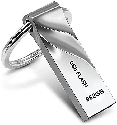 USB Stick 3.0 High Speed Speicherstick wasserdichte Memory Stick Metall USB-Flash-Laufwerk mit Schlüsselring für Laptops/PCs/Computers Datenspeicher