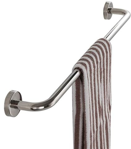 Handtuchhalter Wand Handtuchstange 40cm 50cm 60cm 70cm 80CM 90cm Edelstahl Towel Rack Tür Bad Küche Freistehend Handtuchregal Einfachem Design Chrom Wand-Handtuchhalter Rostfrei Badetuchhalter(70cm)