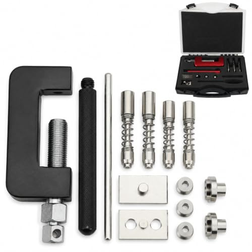 lvifloae 12 Piece Motorcycle Chain Cutter Rivet Tool Set,Universal Motorcycle Breaker Riveting Tool Set with Storage Case for ATV Motocross Bikes Terrain Bikes Dirt Bikes Scooters Bicycles Tractors