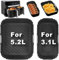 Pack of 2 Silicone Mould Hot Air Fryer Accessories for Tefal EY9018 5.2/3.1 L, Philips 3000 Series, Cecotec 5.5/3.5 L, Lakeland 5L/3L, Tower T17099, Salter EK5729, 1×5.2L + 1×3.1L Airfryer Silicone