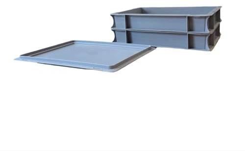 Pizza Dough Ball Proving Trays and Lids - Bread Leavening - Fits in Most Standard Fridges - Stackable (2 Trays and 1 Lid)
