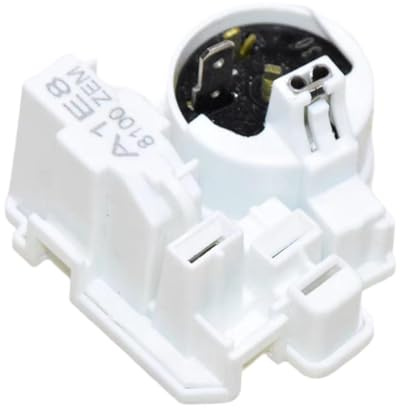 MagiDeal Refrigerator Compressor PTC Starter Integrated Relay Overload Protector 8100 Repair Easy Installation PTC Starter Replacement, No pin