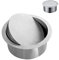 WOTZOV Poubelle ronde encastrée pour plan de travail de cuisine, avec couvercle, en acier inoxydable 304, petite poubelle avec couvercle pivotant équilibré, anti-traces de doigt，Lid 240mm