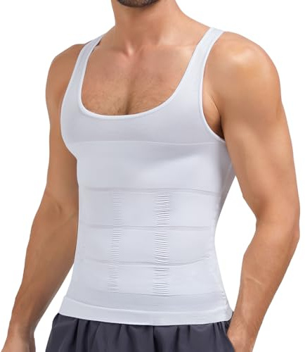 Wivzo Gaine Ventre Plat Homme, Corset Homme, Debardeur Gainant - Tissu Respirant & Élastique, pour Un Look Sculpté.