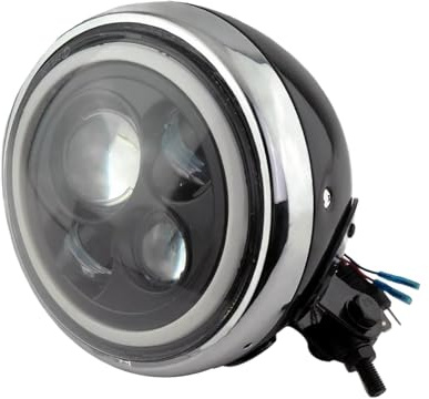 Universal Motorrad LED Scheinwerfer Roller Kopf Lampe Halterungen Moto Runde Scheinwerfer Motor Retro LED Front Lichter Untere Montieren
