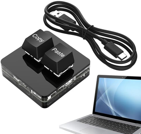 Generisch 2-Tasten-| Mini-USB-mit Kopier- und Einfügetasten,Mechanische | Game-PC-en, universelle Mini-USB-mit RGB-Hintergrundbeleuchtung für Schule und Zuhause