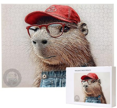 Jigsaw Puzzles für Erwachsene 1000 Teile, Herausforderndes Rätsel, Clevere Rätsel, Puzzlespiele für Die Ganze Familie, Geschenke für Frauen, Geschenke für Männer, Thema: (niedlich Maulwurf) n-474