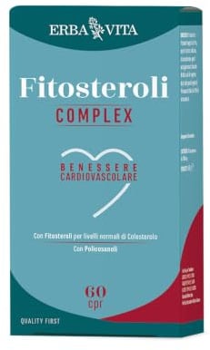 ERBA VITA Fitosteroli Complex integratore alimentare per il benessere cardiovascolare, 60 Compresse