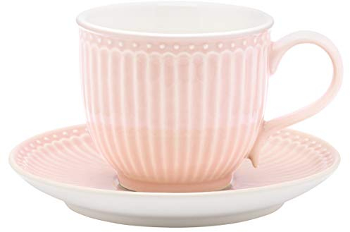 Greengate Tasse mit Untersetzer Alice Pale Pink
