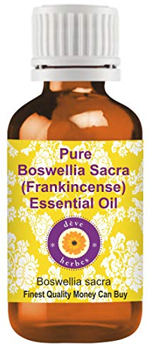 Deve Herbes Pure Boswellia Sacra Olio essenziale (Boswellia sacra) Distillato a vapore 5ml (0.16 oz)