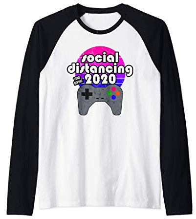Video Games Gamer Vintage Retro Controller Gaming Graphic Maglia con Maniche Raglan