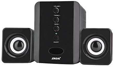 KIKYO Mini subwoofer Professional Portable speaker USB 2.1 Wired Combination Speaker for cellphone, tablet, laptop, PC, desktop computer AUX 3.5mm 1m USB Cable(black)