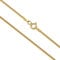 AKA Gioielli® - Damen Mädchen Kette 925 Sterling Silber Vergoldet - Panzerkette 1.3 mm - Längen: 40 cm