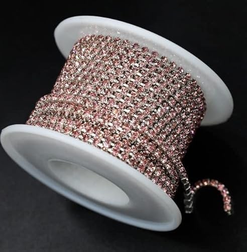 1Yard 10Yards/Roll Shiny Crystal Rhinestone Chain Sew-On Glue-On for Clothes Jewelry Apparel Accessories Trim Cup Chain