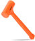 NEIKO 02847A Schlaghammer, 900 g, Neonorange, Unibody geformt, karierter Griff, funken- und rückprallfest, 10 Stück