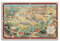 GEAD Vintage Landkarte Poster 1925 Montana, USA, dekoratives Gemälde auf Leinwand, Kunstbild, 40 x 60 cm