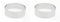 DE BUYER -3989.10 -cercle collectivite inox ht 4,5 ø 10 cm (Lot de 2)