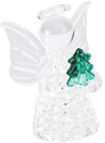 SEWOART Glass Angel Pendant Decoration Praying Angel Ornament Home Interior Blessing Hanging Charm for Christmas