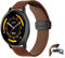 SeNool 22mm PU Pelle Cinturino Compatibile con Huawei Watch GT 5 46mm/GT 5 Pro 46mm/GT 4 46mm/Watch 4 46mm/Watch 4 Pro 48mm, Morbido Magnetiche Cinturini per Garmin Venu 3/Forerunner 265/255 - Marrone