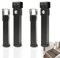 4 Pieds pour Sommier à Lattes,Réglables Pieds de Support de lit Les Accessoires de Cadre de lit Peuvent serrer Un Tube Pieds de Lattes de Rechange pour cadre de lit (50cm(19.6in),Black,3x3cm)
