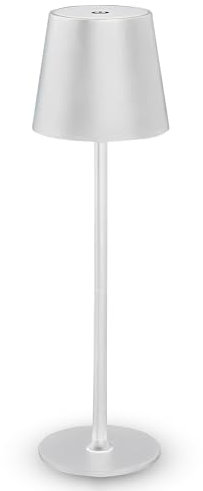 PRIME ESSENTIALS® Lámpara LED de Mesita de Noche para Dormitorio sin Cables I Lámpara de Mesa de Lectura Recargable I Iluminación de Escritorio Táctil I 3 Modos de Luz Ajustable I Color Blanco.