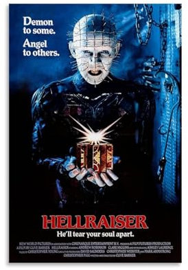 LONWEI Hellraiser 1987 Postereinband, limitierte Auflage, Poster, Druck, Raum, Ästhetik, Leinwand, Wandkunst, Poster, Wohnung, Schlafzimmer, Dekoration, rahmenlos, Schlafsaal-Dekoration, ungerahmt, 30