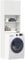 Générique Meuble de Machine à Laver Blanc Bois d'ingénierie,Accessoires pour Lave-Linge & sèche-Linge,26.4KG-859127