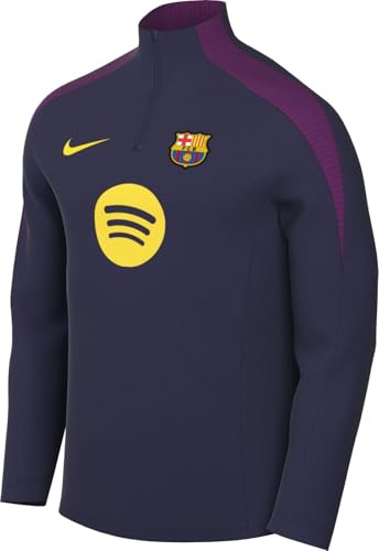 FC Barcelona Strike Nike Dri-Fit Football Drill Top For Men, Imperial Purple/Vivid Purple/Midwest Gold, HJ7774-597, XL