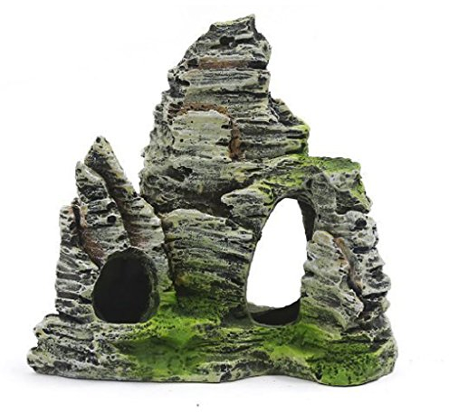 Mountain View Aquarium Rockery Hiding Cave Tree Fish Tank Ornament Décoration