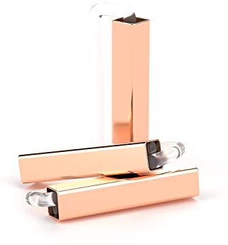 THIORA Charmband Charms | 'Stopper' 3er Set Anhänger | 3 Stopper Charms | Mesh Armband Charm (Rosegold)