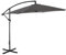 Raburg Ampelschirm, XXL Gartenschirm 3m x 3m, 160g/m2, UV50+, 11 kg, 4 Stufen neigbar, Sonnenschutz UV50+, leichtgängiges Kurbelsystem, Alu & Stahl, platzsparend faltbar, Helios Easy, Schiefer-Grau