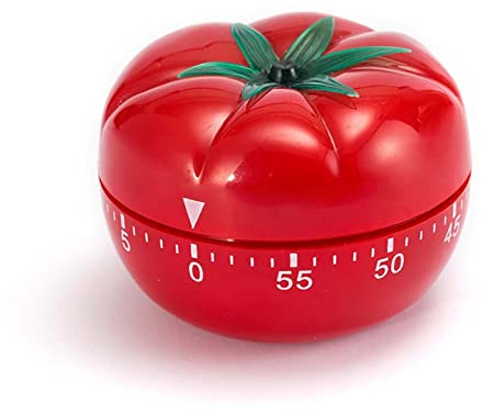SOONHUA Kitchen Timer, Countdown Clock, Tomato Shaped Wind-Up Mechanical Reminders Alarm Clock Time Management for Kids and Adults, 1 to 60 Minutes