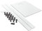 Milano Rasa - White Textured Slate Effect Rectangular Shower Tray Riser Kit - 1500mm x 900mm
