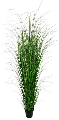Klocke Kunstpflanzen Dekogras im Topf - Künstlich & Naturgetreu - Höhe: 180cm - Gras/Grasbusch/Grasbündel