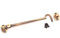 8 (200mm) Antique Heavy Duty Brass Cabin Hook & Eye Silent Catch/Latch/Holder/Back Gate/Shed/Patio Door
