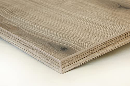 Schreibtischplatte nach Maß - Alteiche - 25 mm Stärke, individueller Zuschnitt, DIY-Schreibtisch aus Holz, Tischplatte, Arbeitsplatte, Werkbankplatte