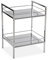 Versa Hannover Möbel für das Bad, Ablagefläche mit 2 Fächern, Maßnahmen (H x L x B) 53 x 31 x 39 cm, Stahl, Farbe: Silber