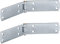 Gedotec paumelles pour caisses françaises paumelles de porte lourdes 2 pièces - paumelles de magasin en acier | 300 x 38 mm | paumelle de porte zinguée bleue | charnière épaisseur de matériau 2,5 mm